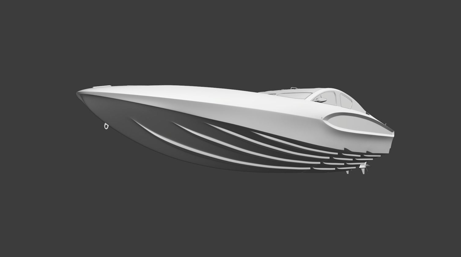 High Quality Vector V40R Martini Racing offshore powerboat 3D model_17