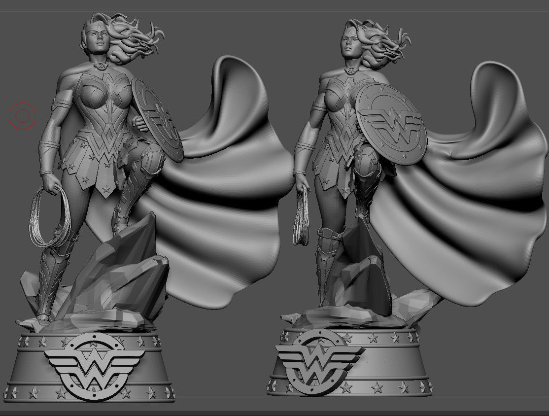 Wonder Woman Classic DC Comics Justice League 3d print model 3D print model_7