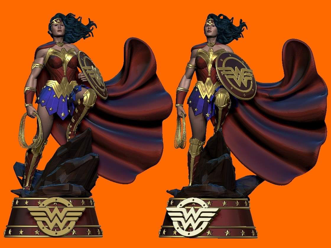 Wonder Woman Classic DC Comics Justice League 3d print model 3D print model_2