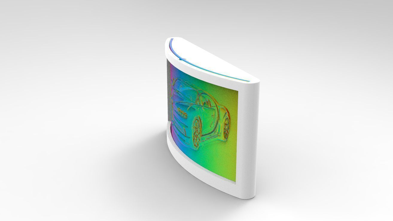 Bugatti-Chiron-Lithophane-Case box 3D print model_14