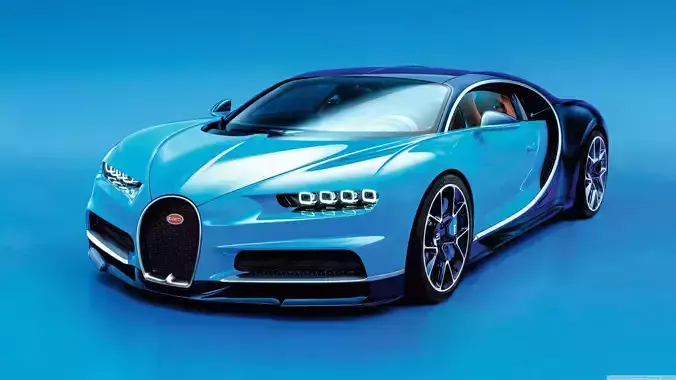 Bugatti-Chiron-Lithophane-Case box 3D print model