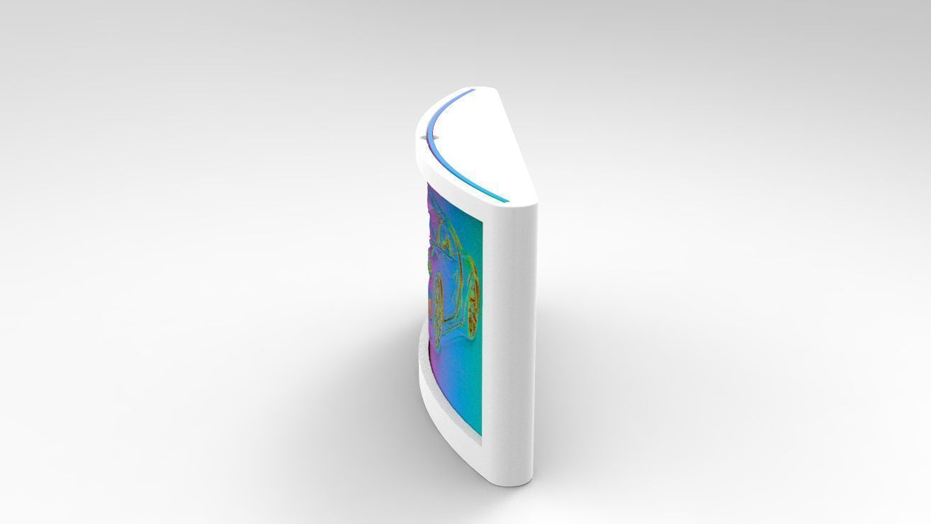 Bugatti-Chiron-Lithophane-Case box 3D print model_15