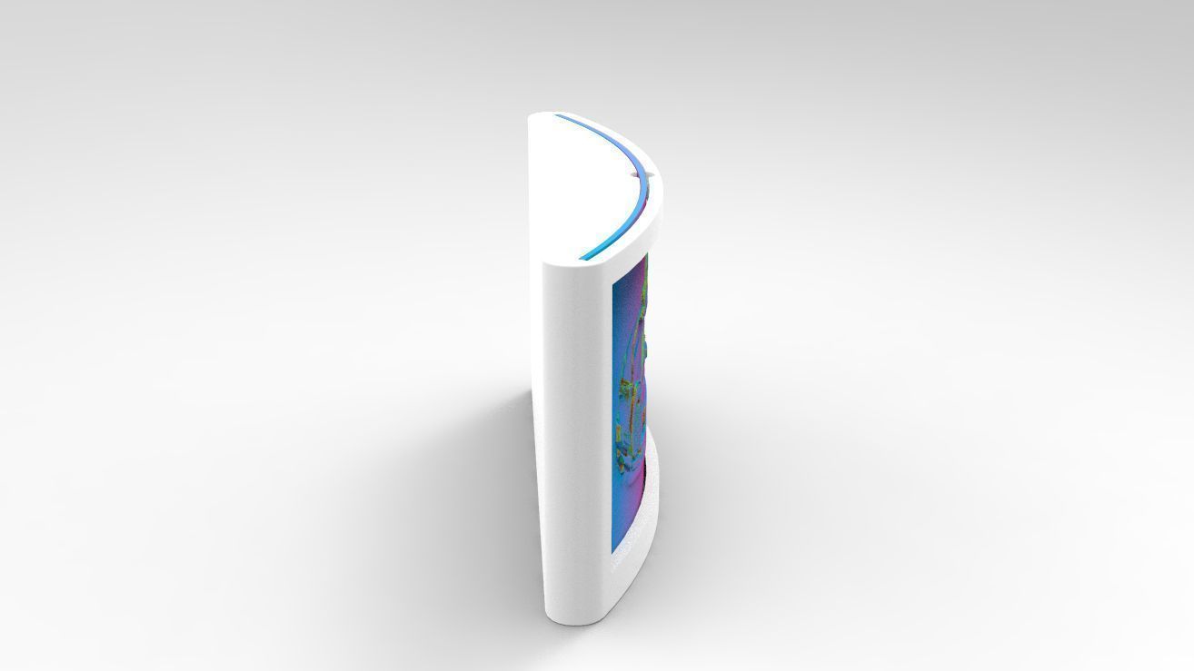 Bugatti-Chiron-Lithophane-Case box 3D print model_6