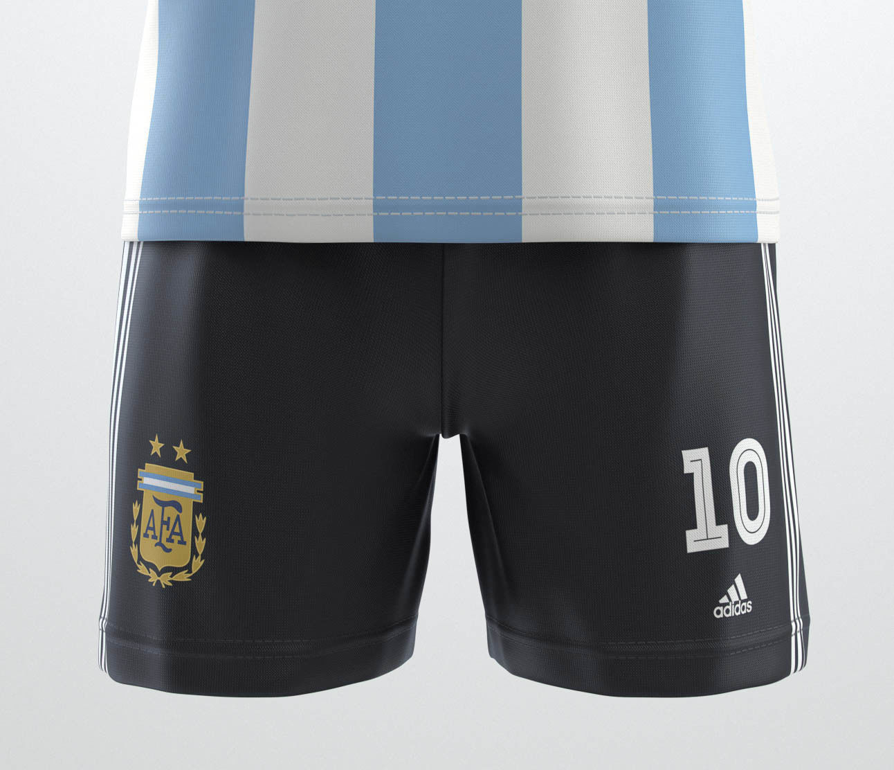 Soccer team uniform  3D model_4