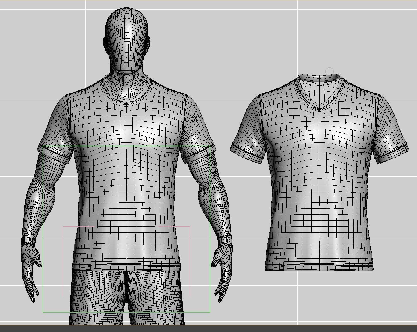 Soccer team uniform  3D model_12
