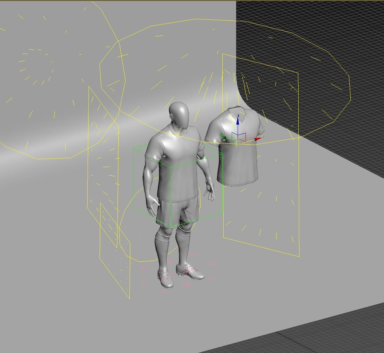 Soccer team uniform  3D model_10