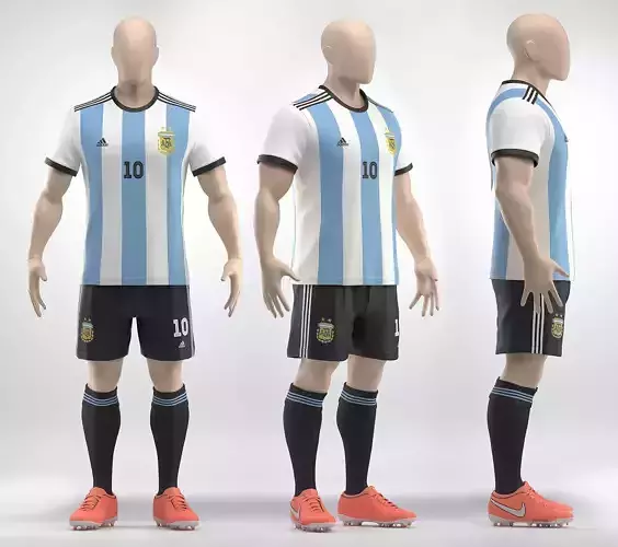 Soccer team uniform  3D model