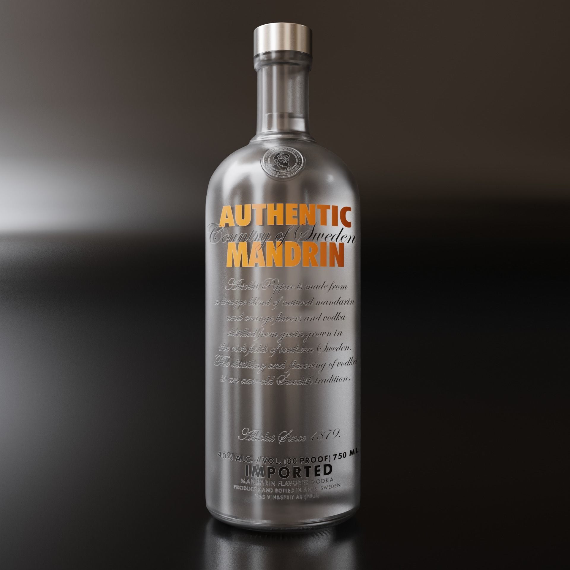 Vodka Bottle and Shot Glasses Pack 3D Model Collection_8