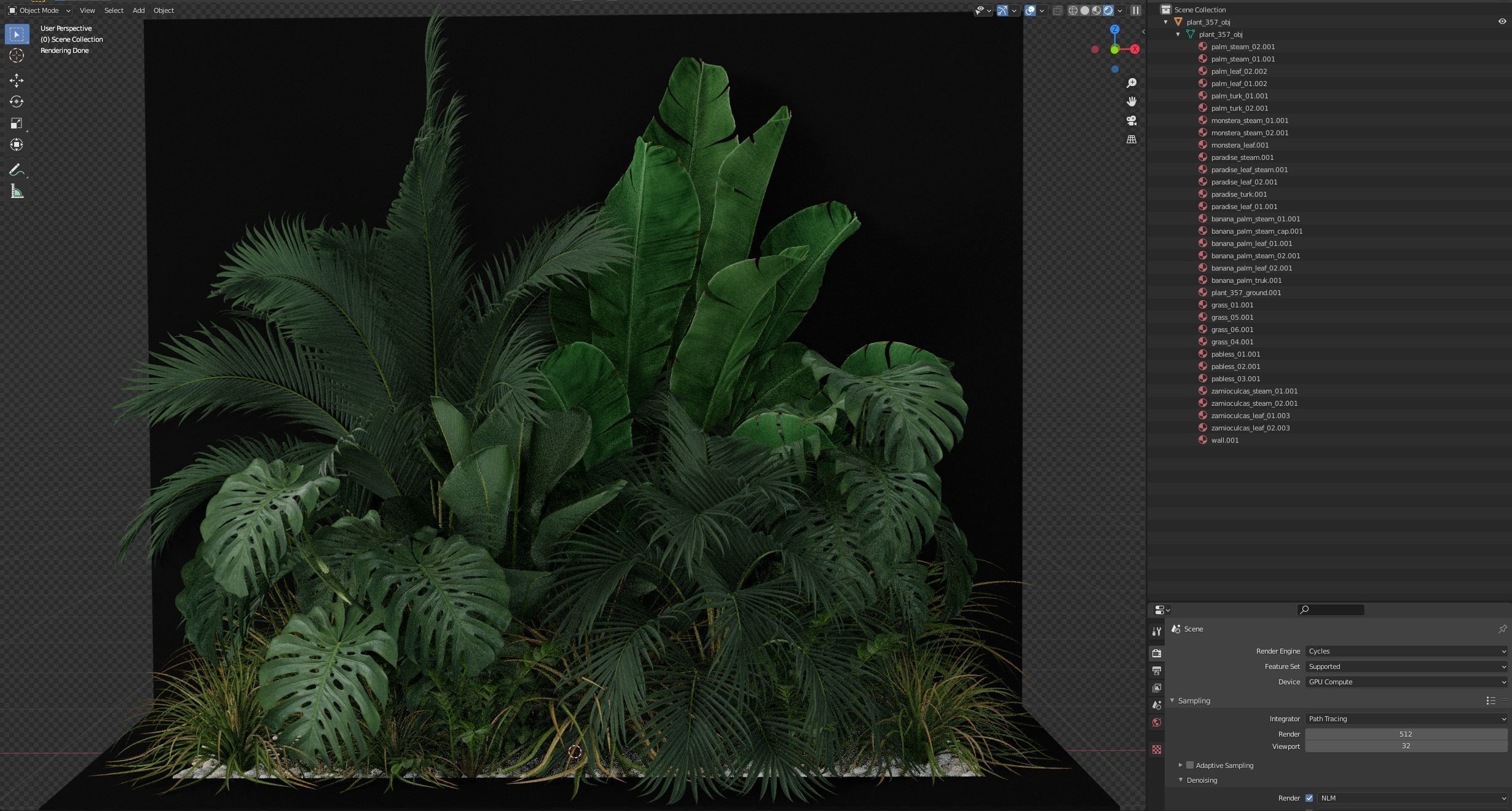 Plants collection 357 3D model_6