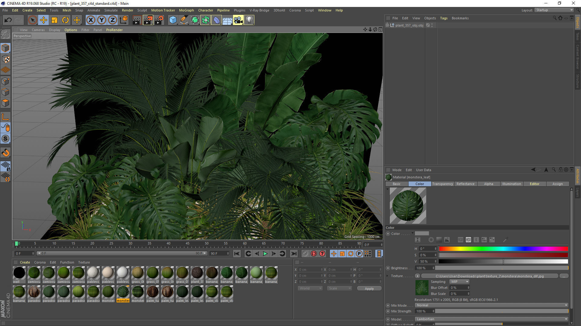 Plants collection 357 3D model_5