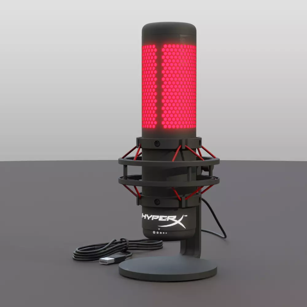 Condenser Microphone HyperX Quadcast 3D model_0