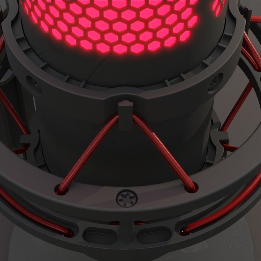 Condenser Microphone HyperX Quadcast 3D model_5