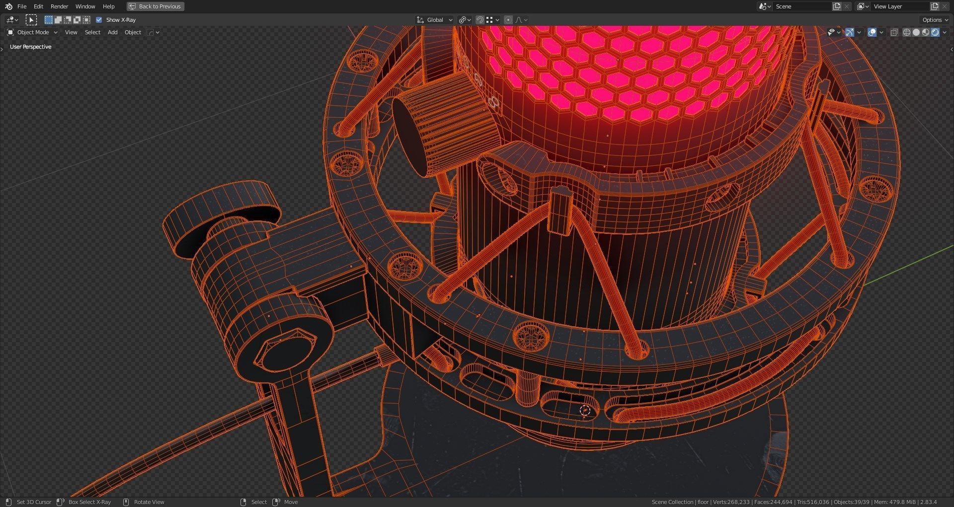 Condenser Microphone HyperX Quadcast 3D model_23