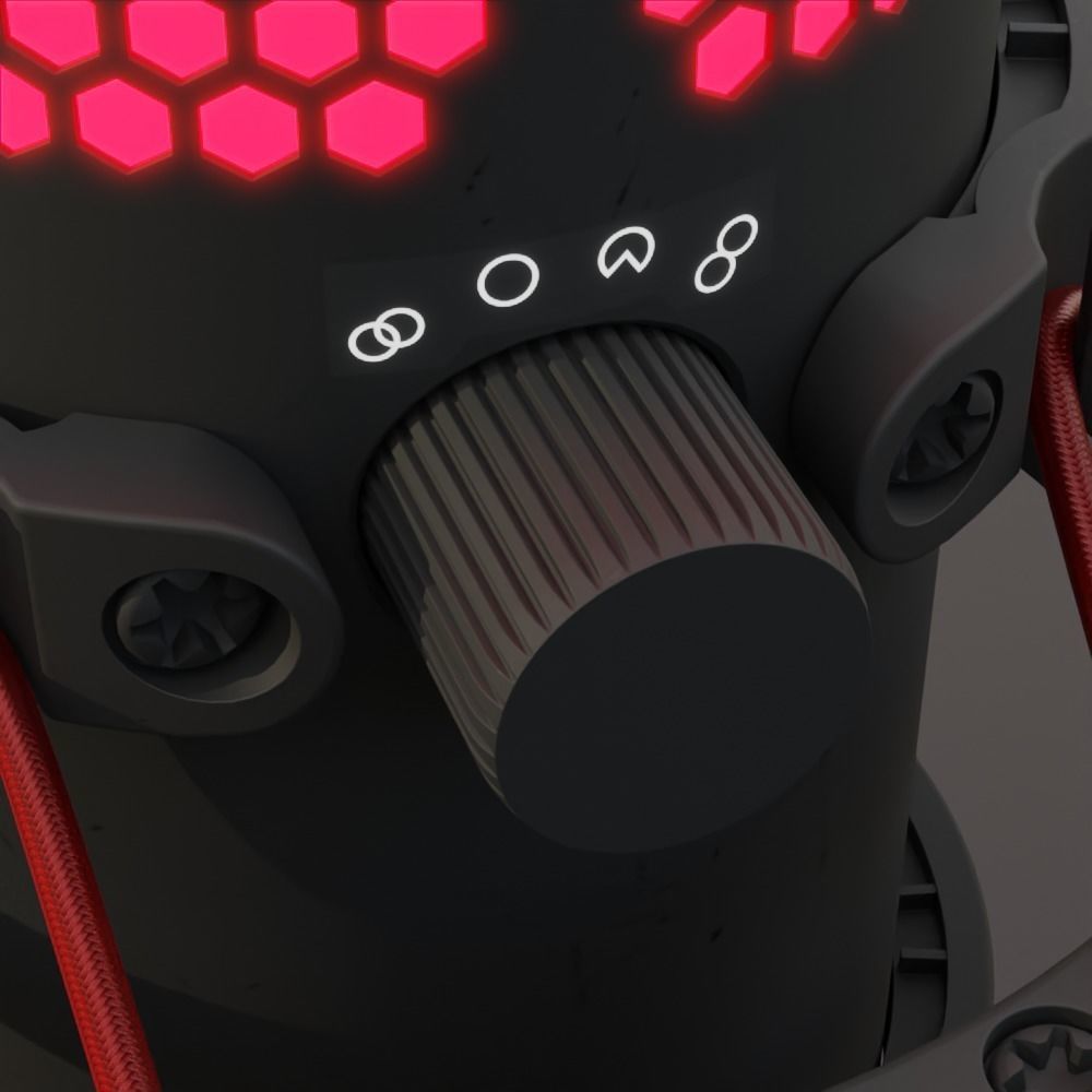 Condenser Microphone HyperX Quadcast 3D model_7