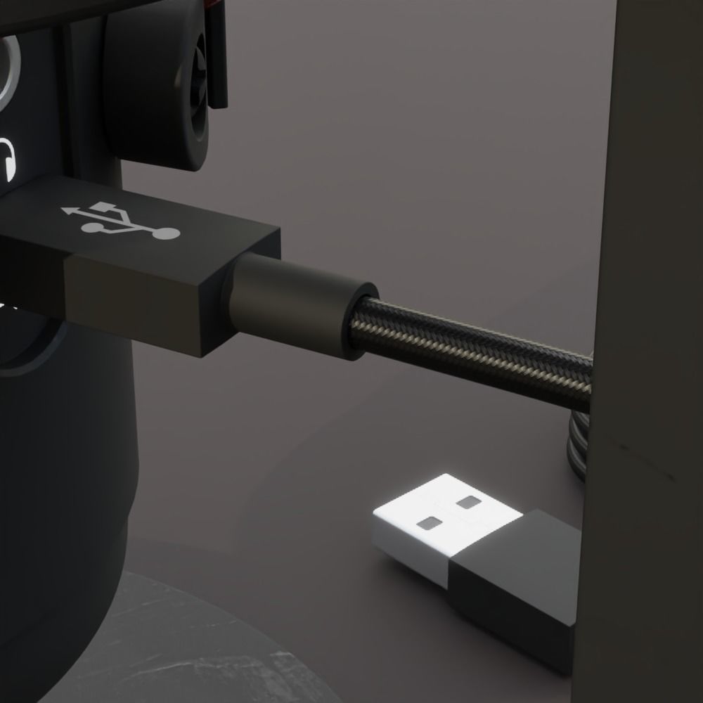 Condenser Microphone HyperX Quadcast 3D model_12