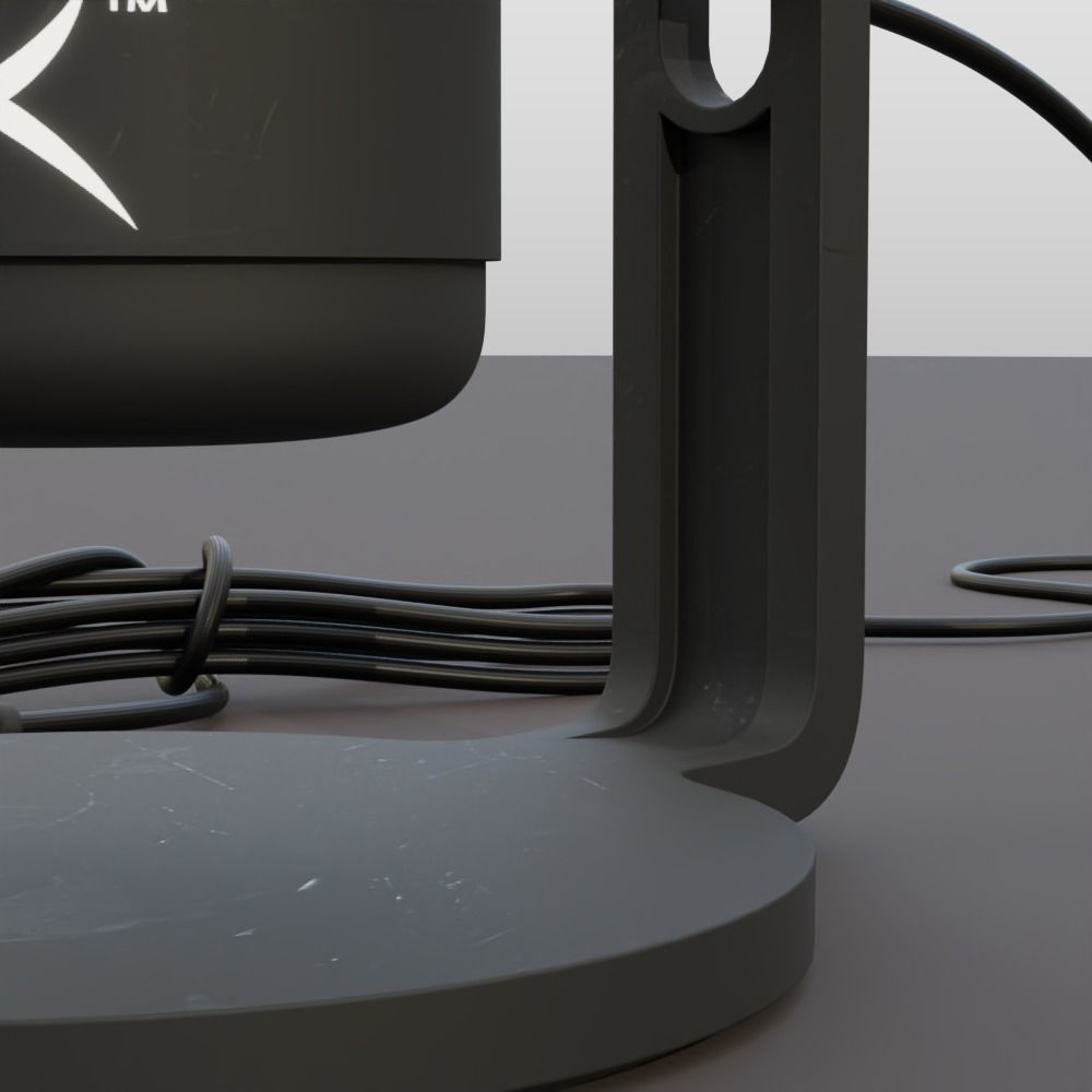 Condenser Microphone HyperX Quadcast 3D model_9