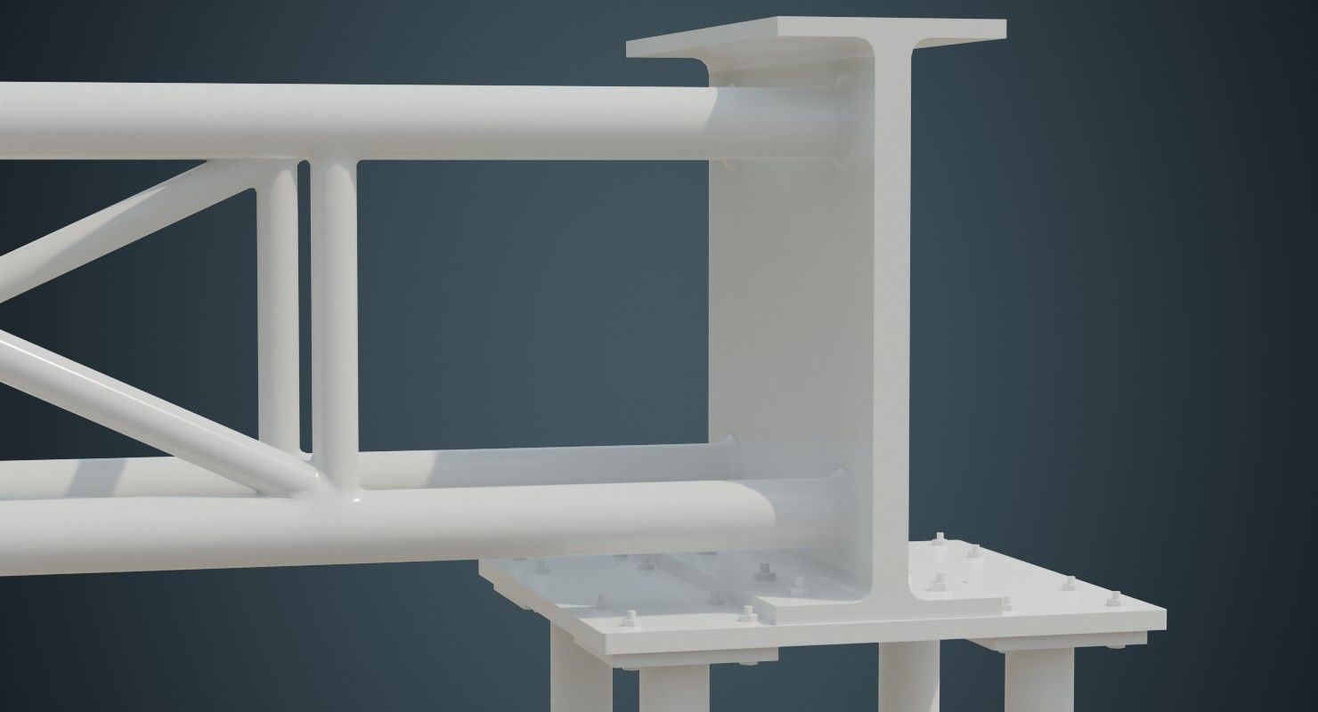 Entrance 1A Low-poly 3D model_6