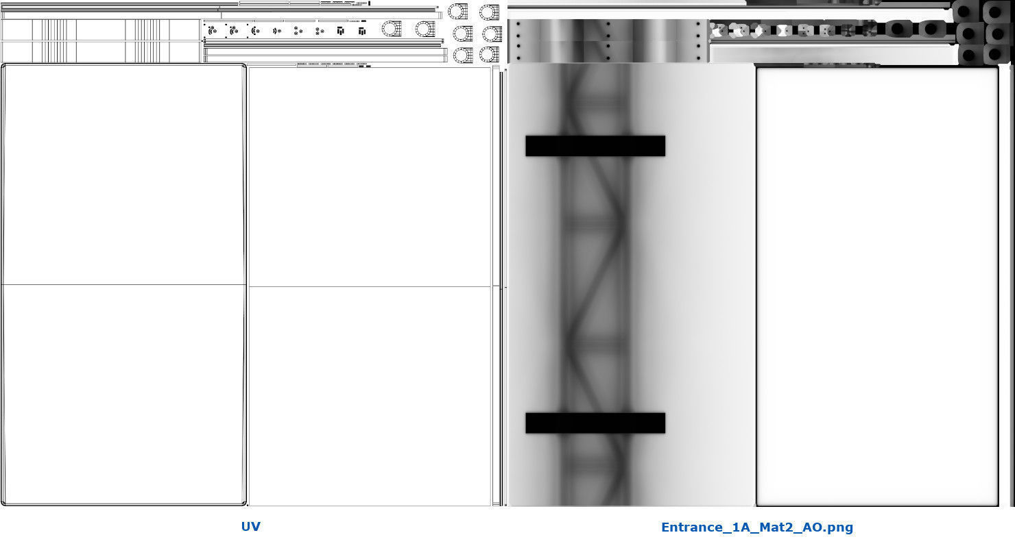 Entrance 1A Low-poly 3D model_15
