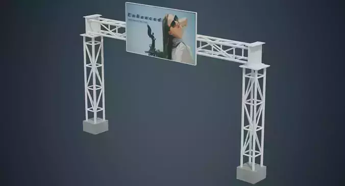 Entrance 1A Low-poly 3D model Entrance 1A Low-poly 3D model