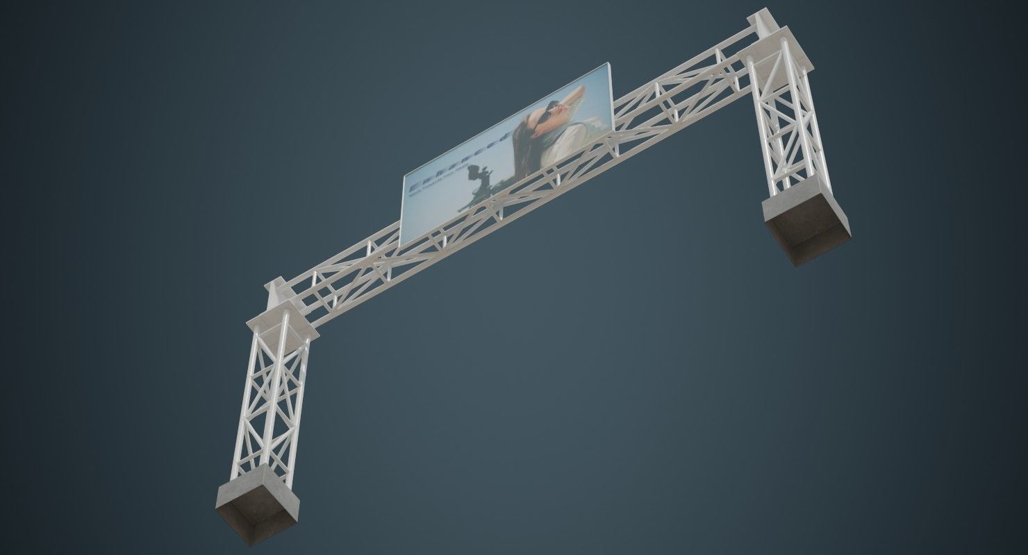 Entrance 1A Low-poly 3D model_4