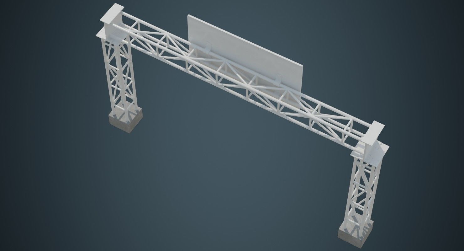 Entrance 1A Low-poly 3D model_2