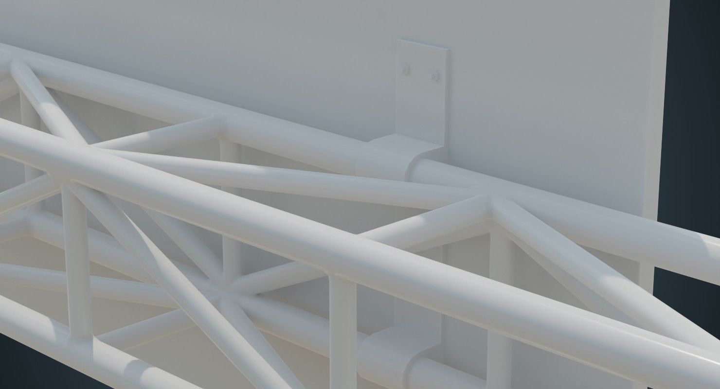 Entrance 1A Low-poly 3D model_7