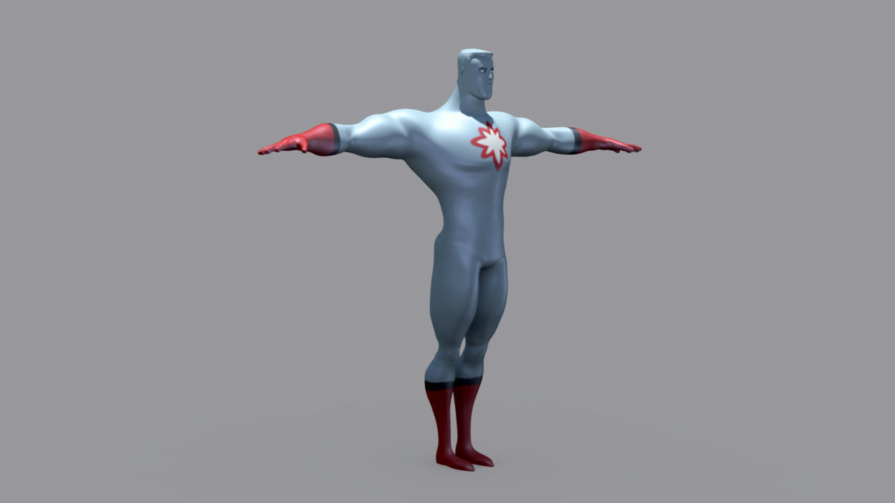 Classic Superhero Pack 3D model_100