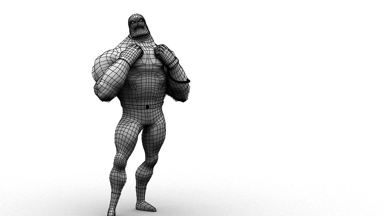 Classic Superhero Pack 3D model_12