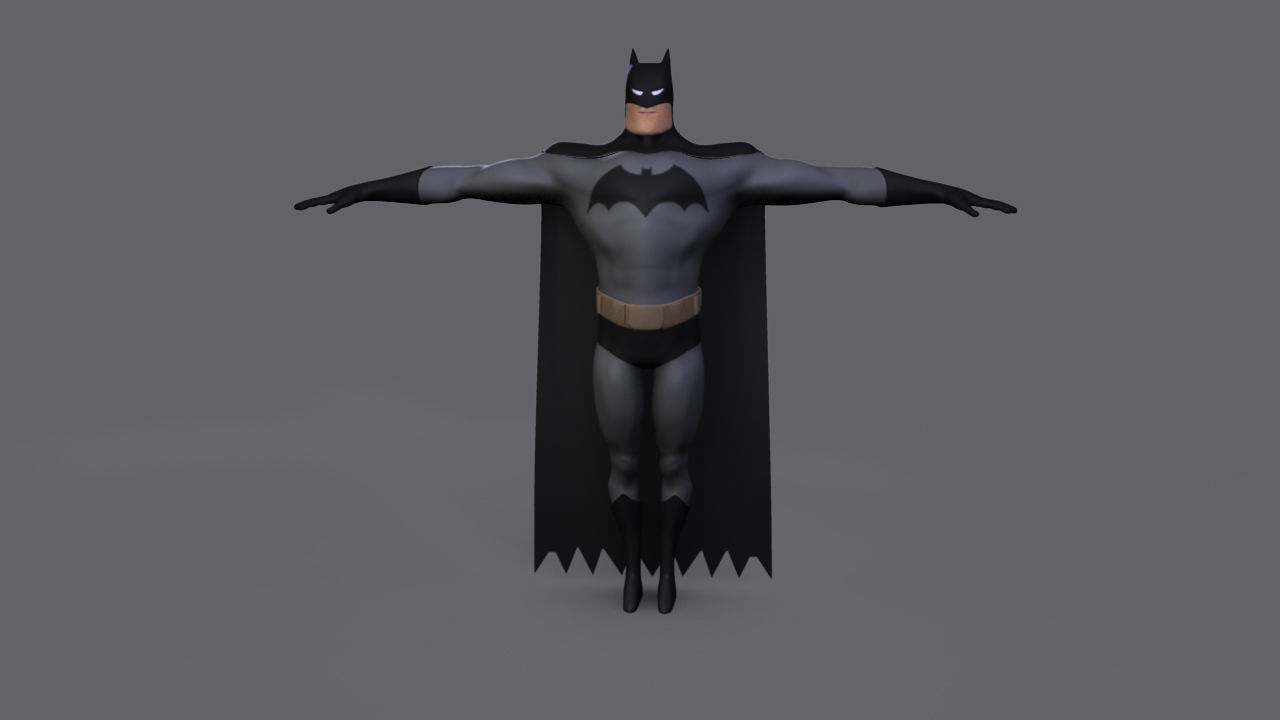 Classic Superhero Pack 3D model_41