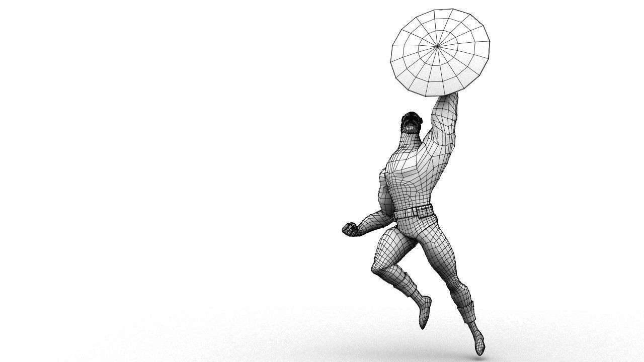 Classic Superhero Pack 3D model_91