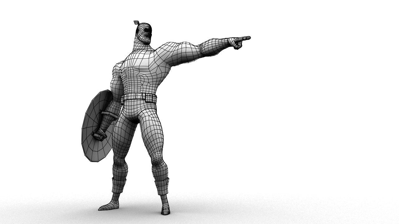 Classic Superhero Pack 3D model_90