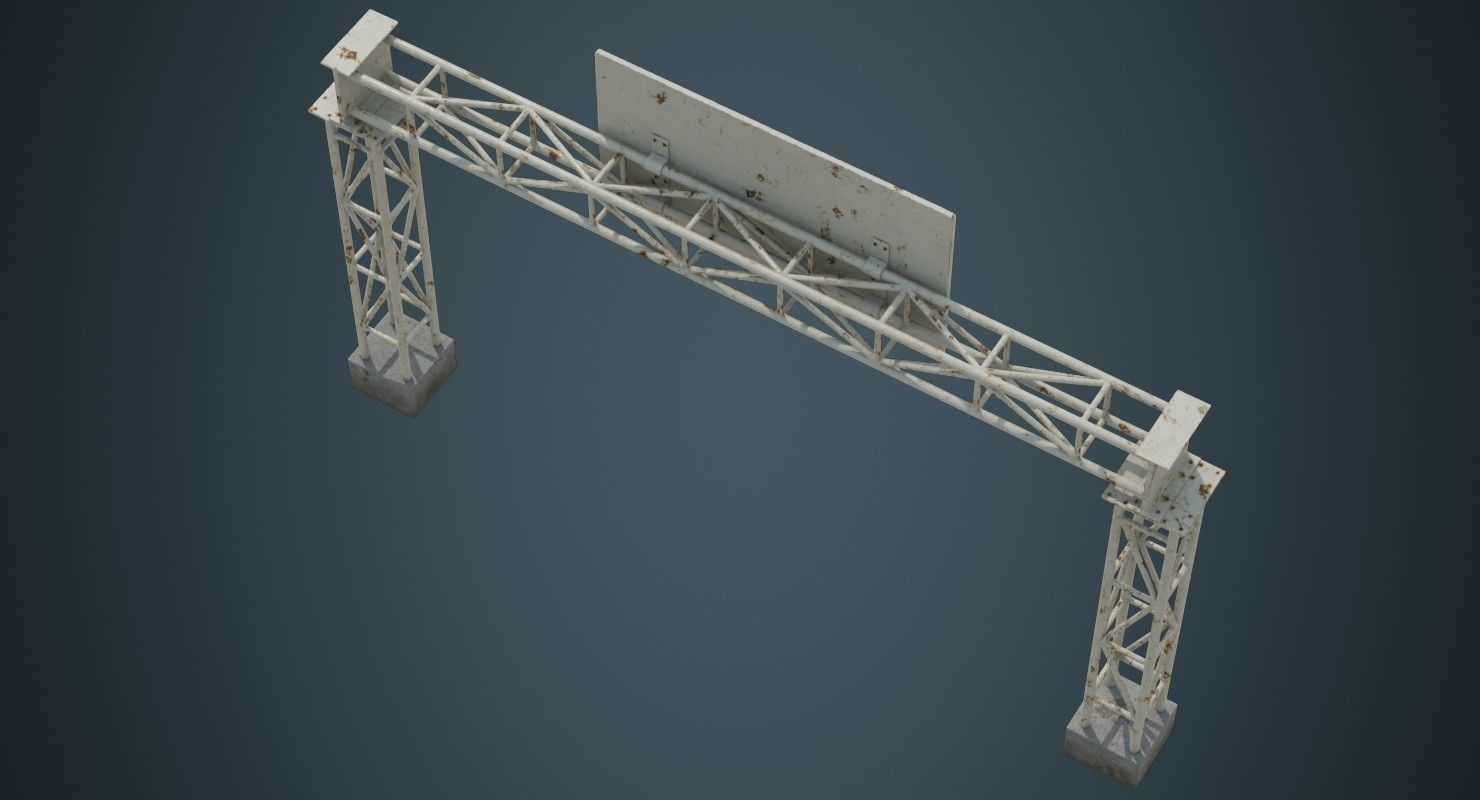 Entrance 1B Low-poly 3D model_2