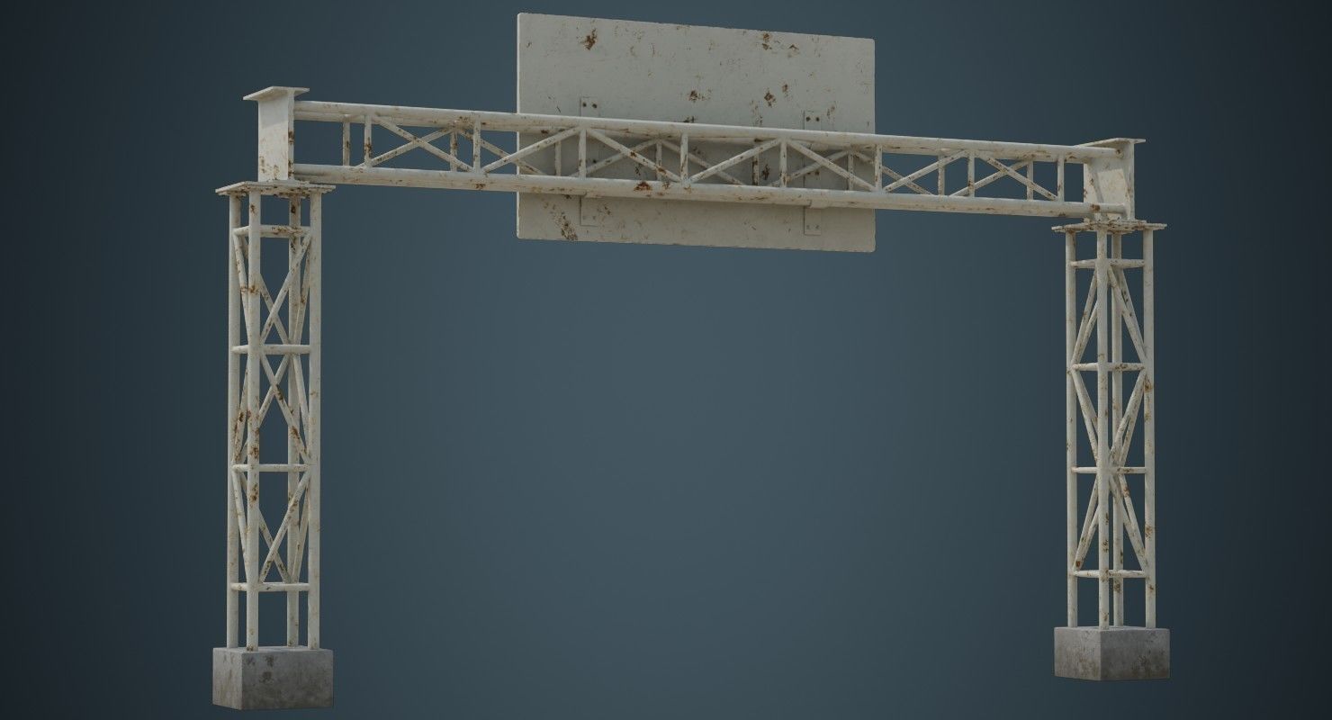 Entrance 1B Low-poly 3D model_3