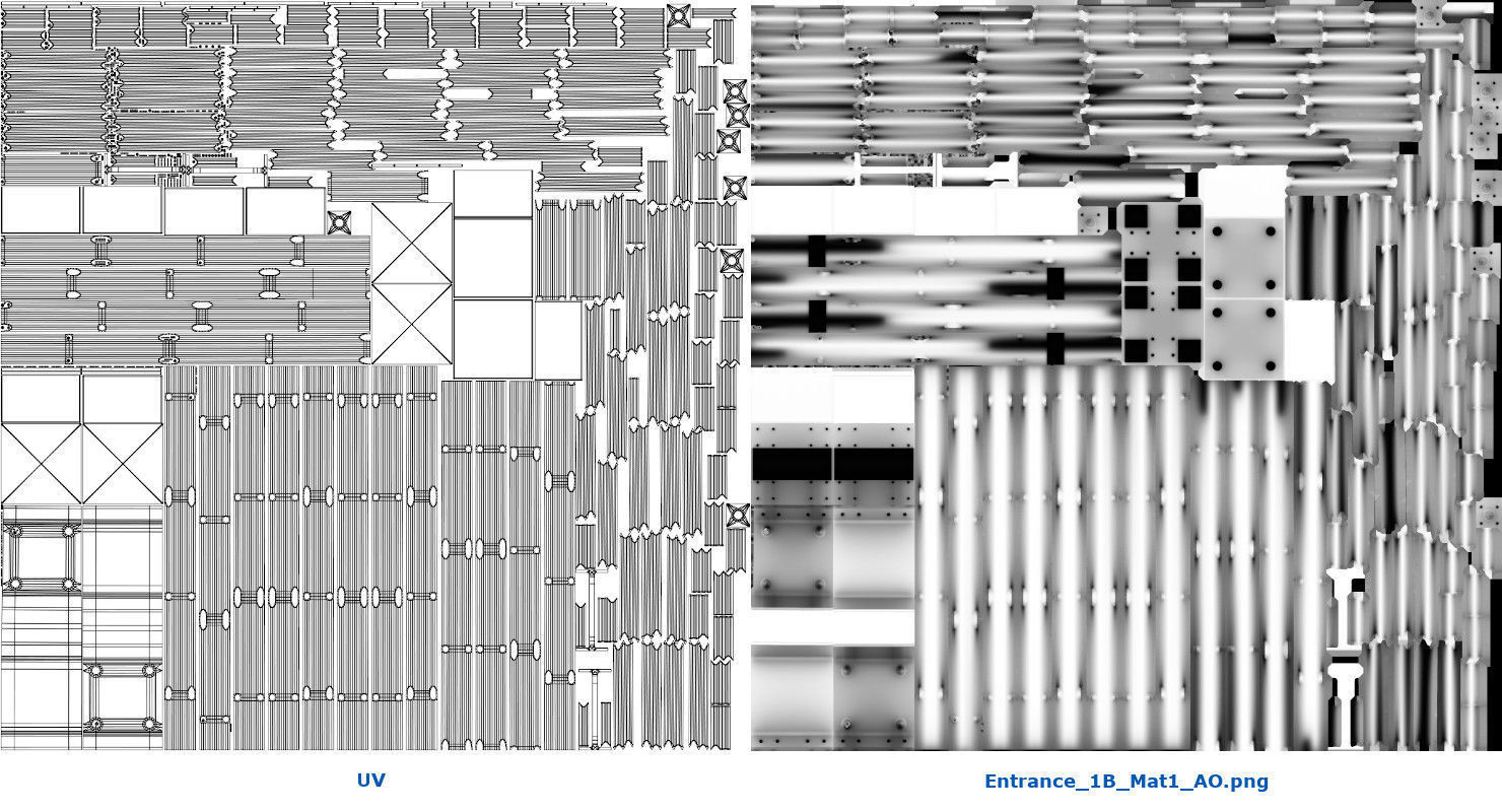 Entrance 1B Low-poly 3D model_12
