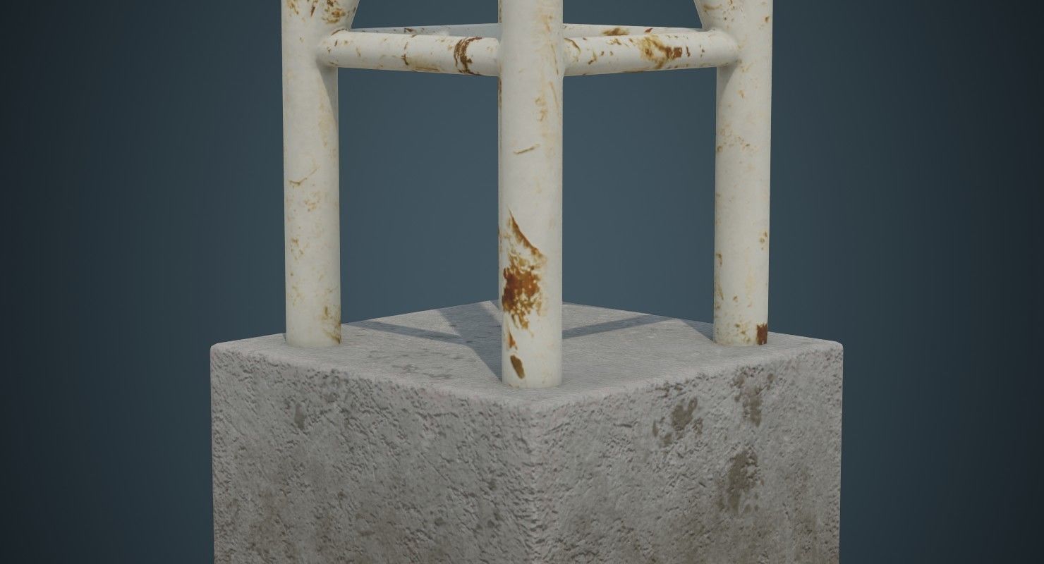 Entrance 1B Low-poly 3D model_5