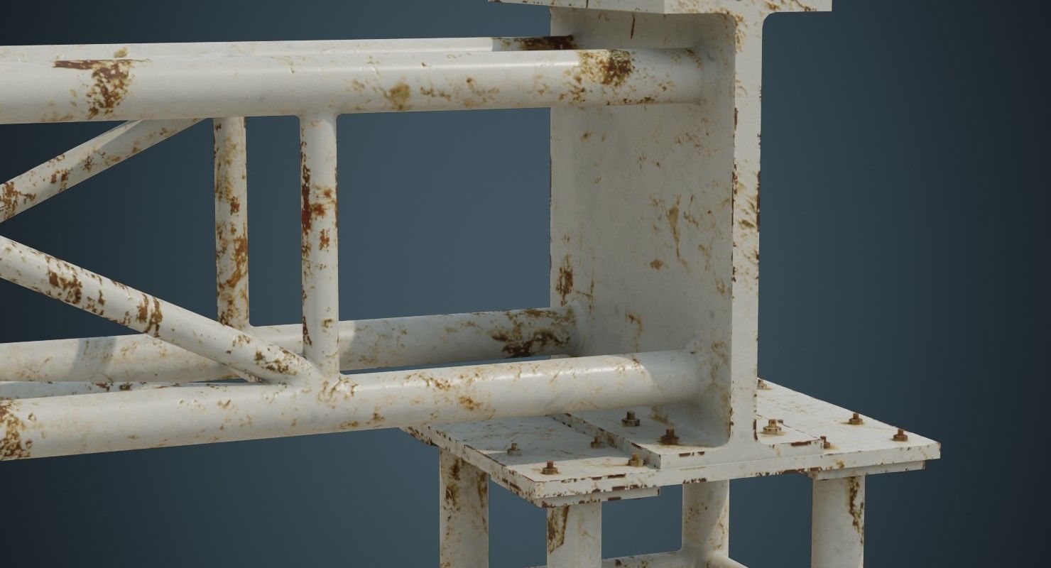 Entrance 1B Low-poly 3D model_6