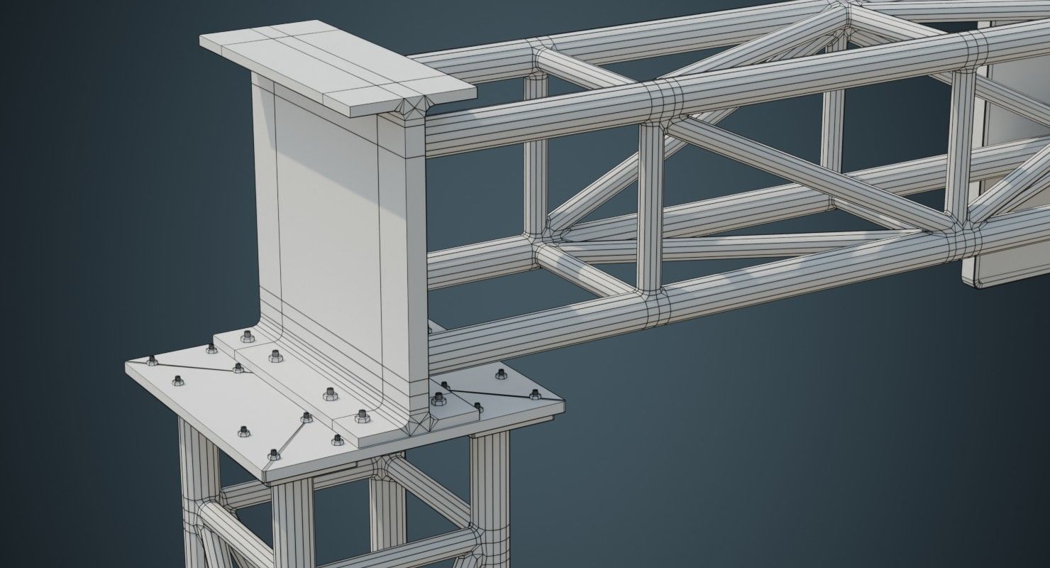 Entrance 1B Low-poly 3D model_10