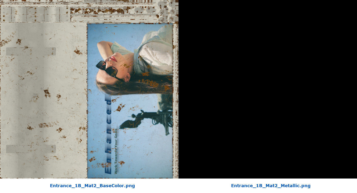 Entrance 1B Low-poly 3D model_16