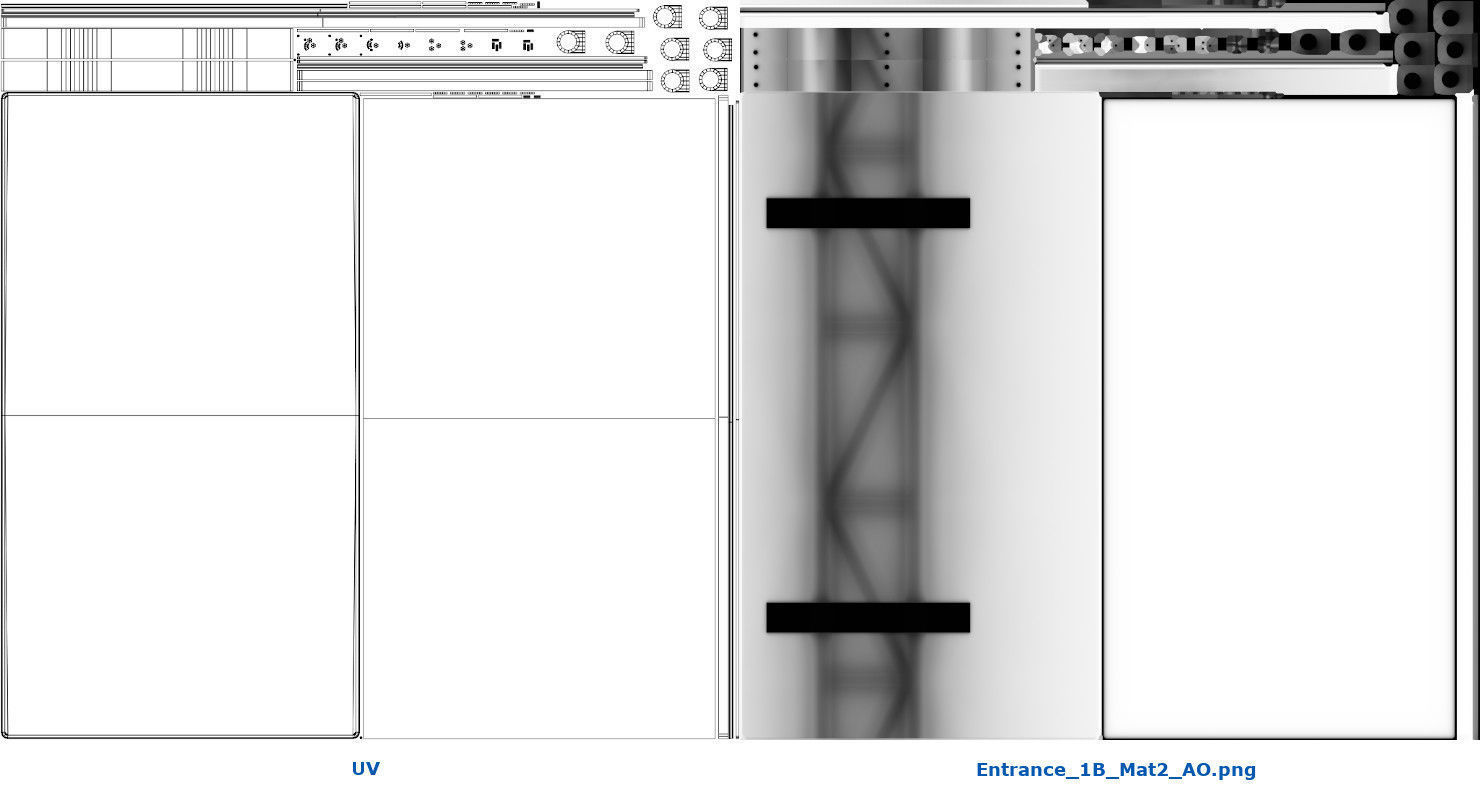 Entrance 1B Low-poly 3D model_15