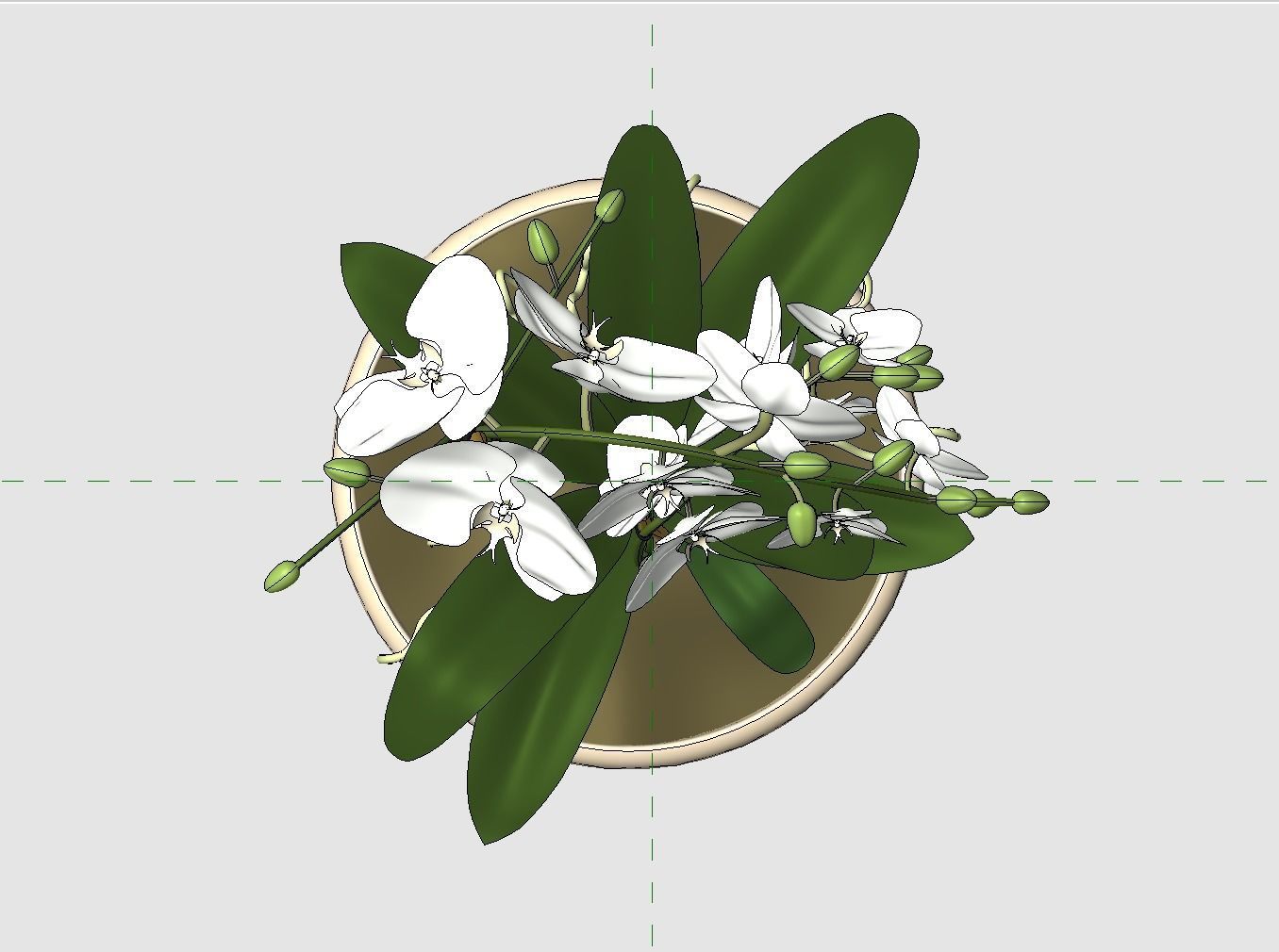 Revit Family plant - Three sizes- High quality 3D model 3D model_41