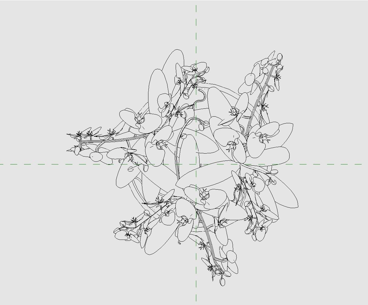 Revit Family plant - Three sizes- High quality 3D model 3D model_18