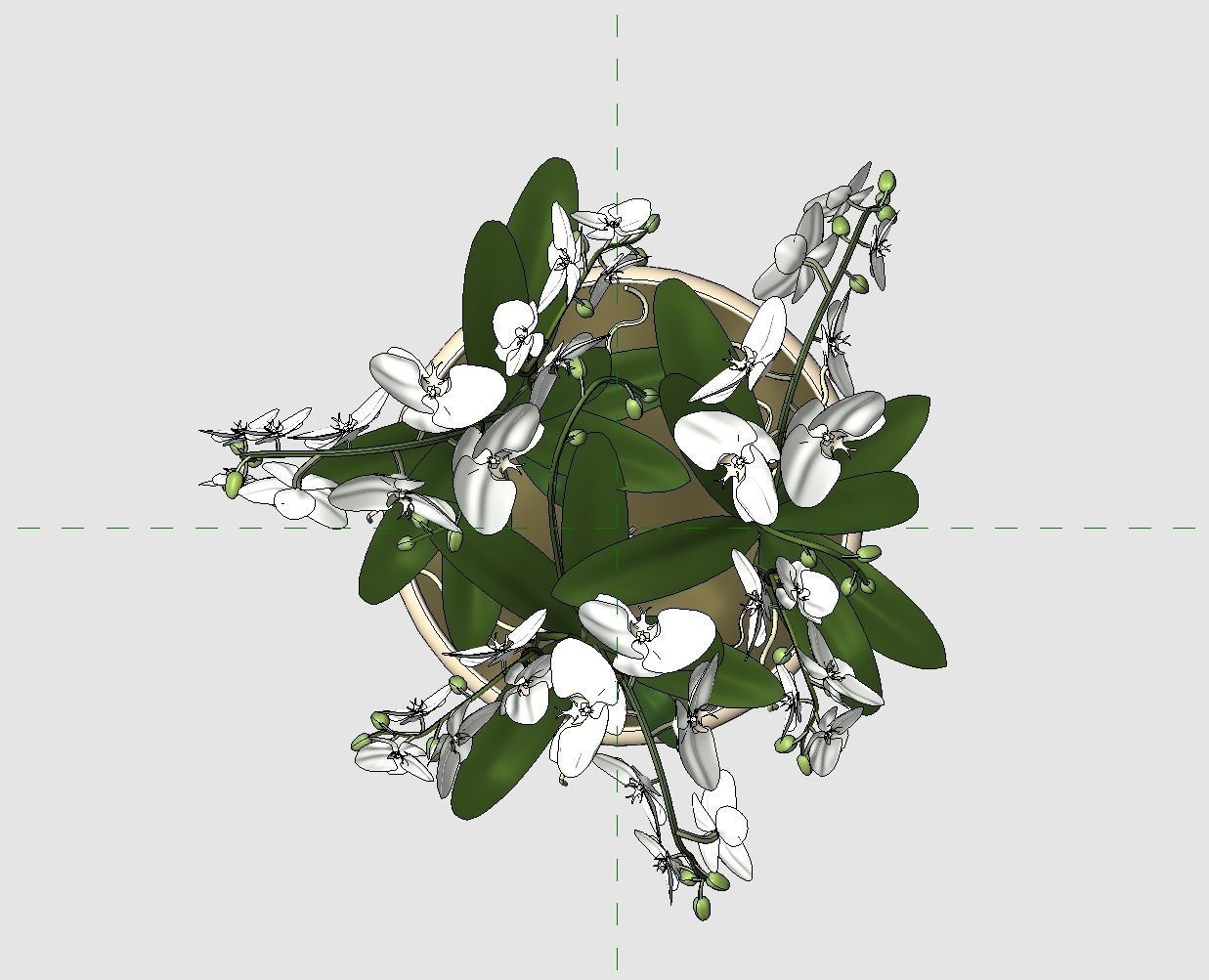 Revit Family plant - Three sizes- High quality 3D model 3D model_17