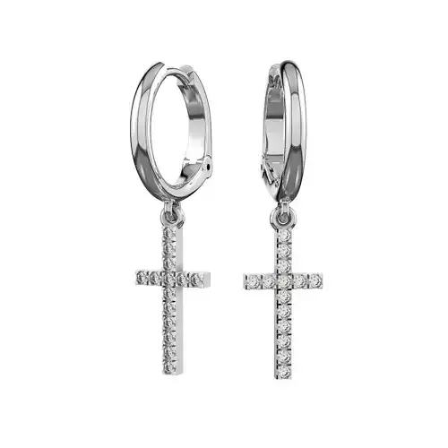 N162 Earrings with cross