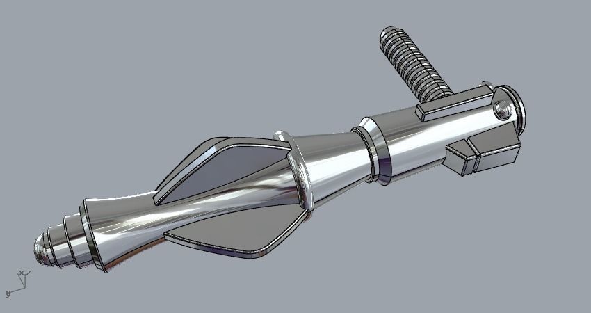 Zodac Classics real life size Weapons MOTU cosplay HEMAN 3D print model_3