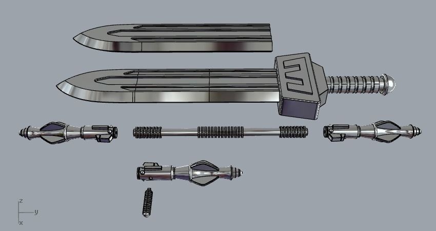 Zodac Classics real life size Weapons MOTU cosplay HEMAN 3D print model_6