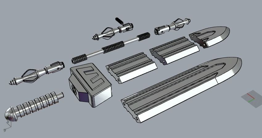 Zodac Classics real life size Weapons MOTU cosplay HEMAN 3D print model_5