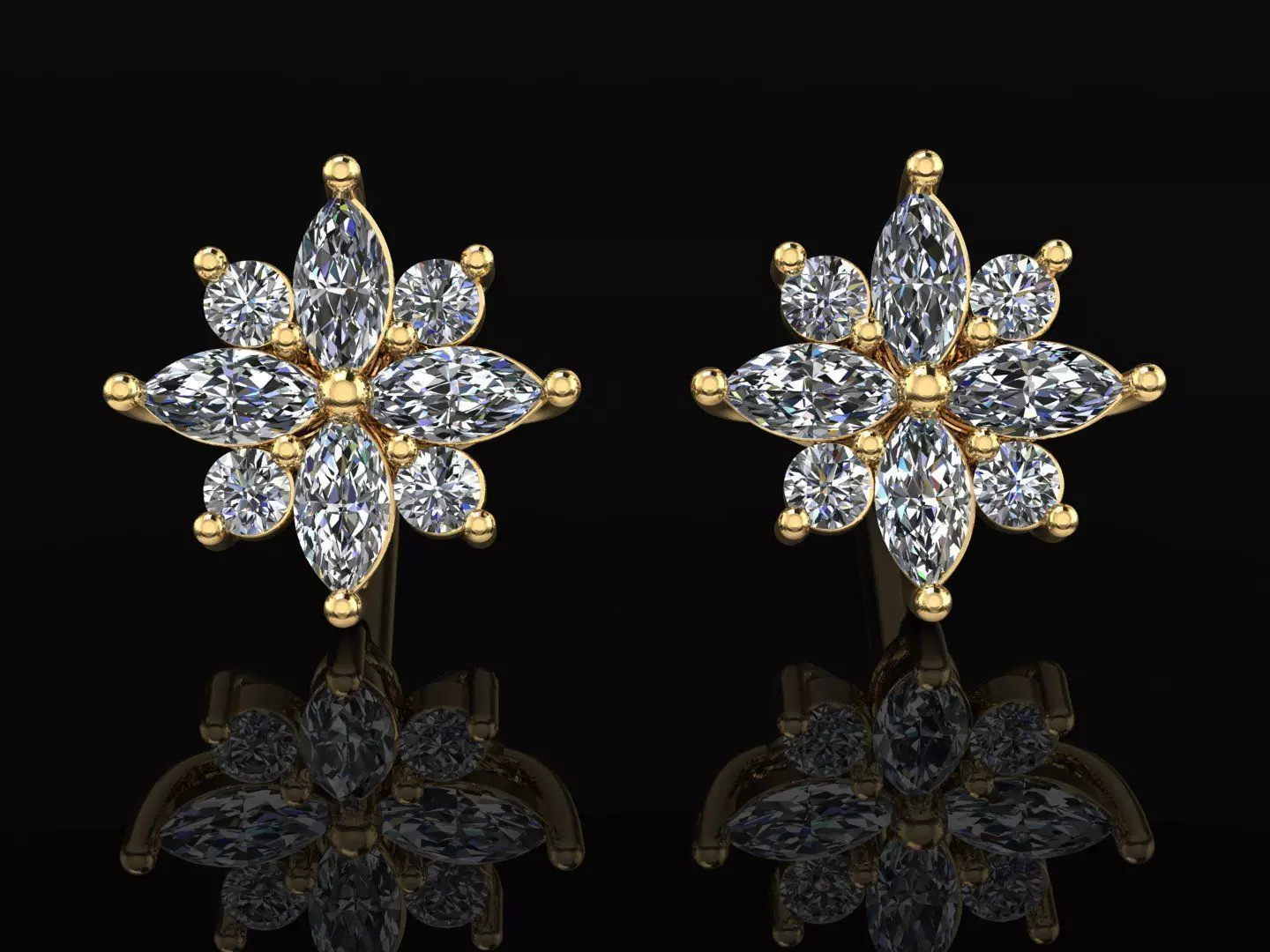 Pusets with diamonds  3D print model_0