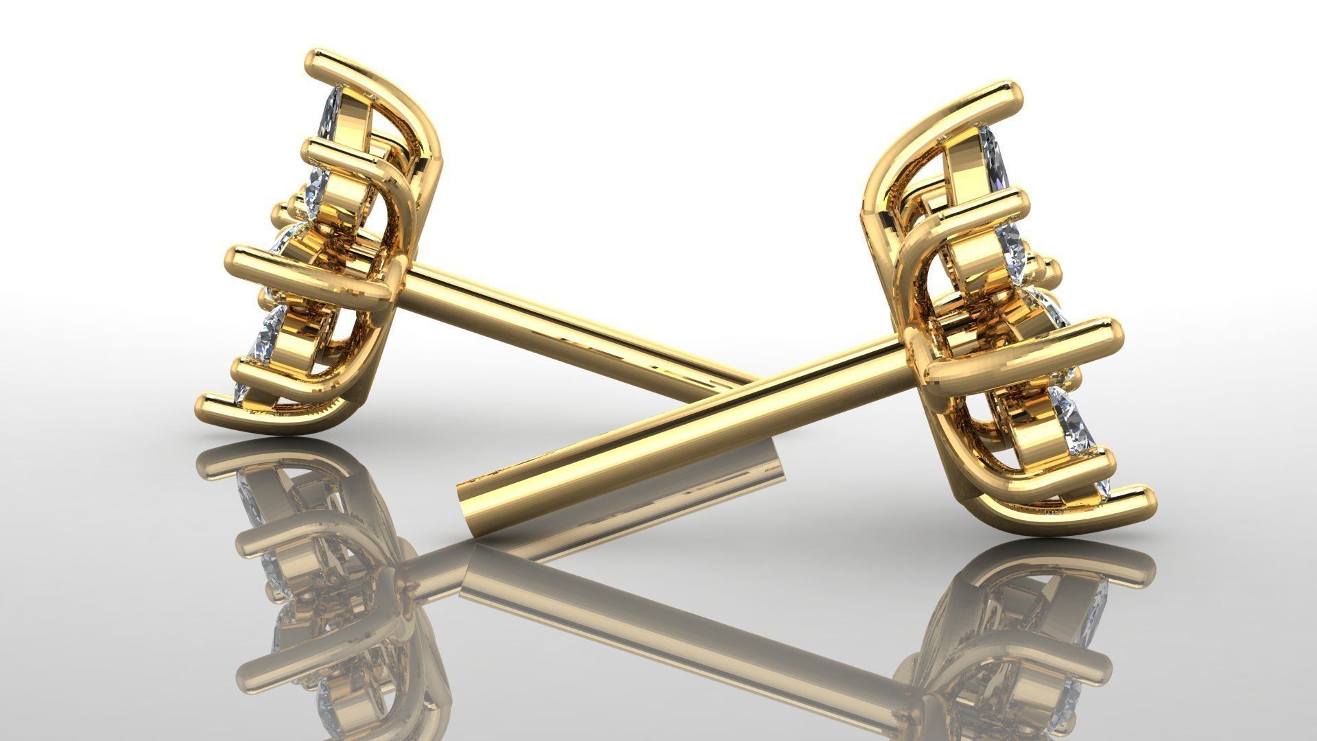 Pusets with diamonds  3D print model_1