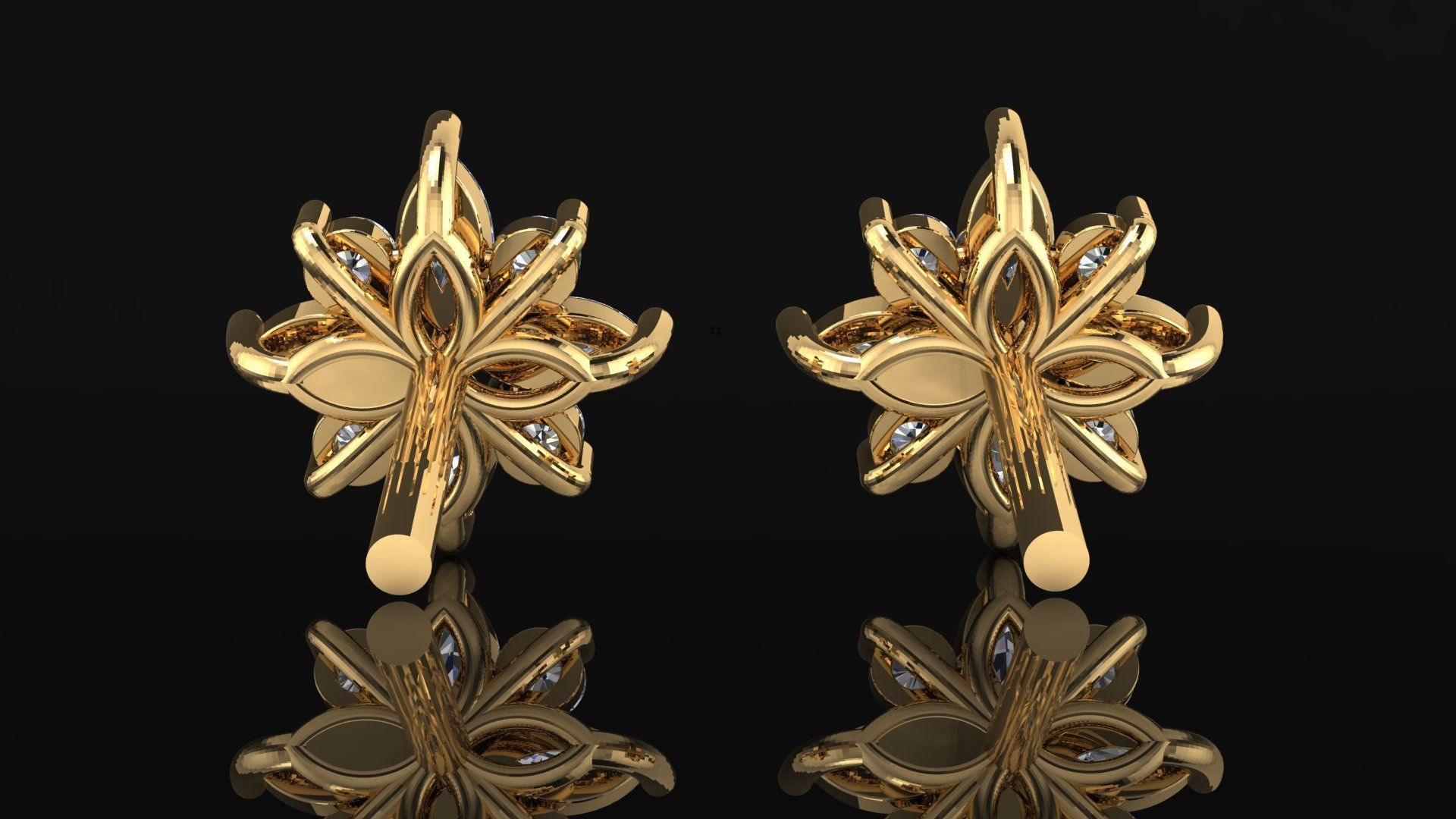 Pusets with diamonds  3D print model_2