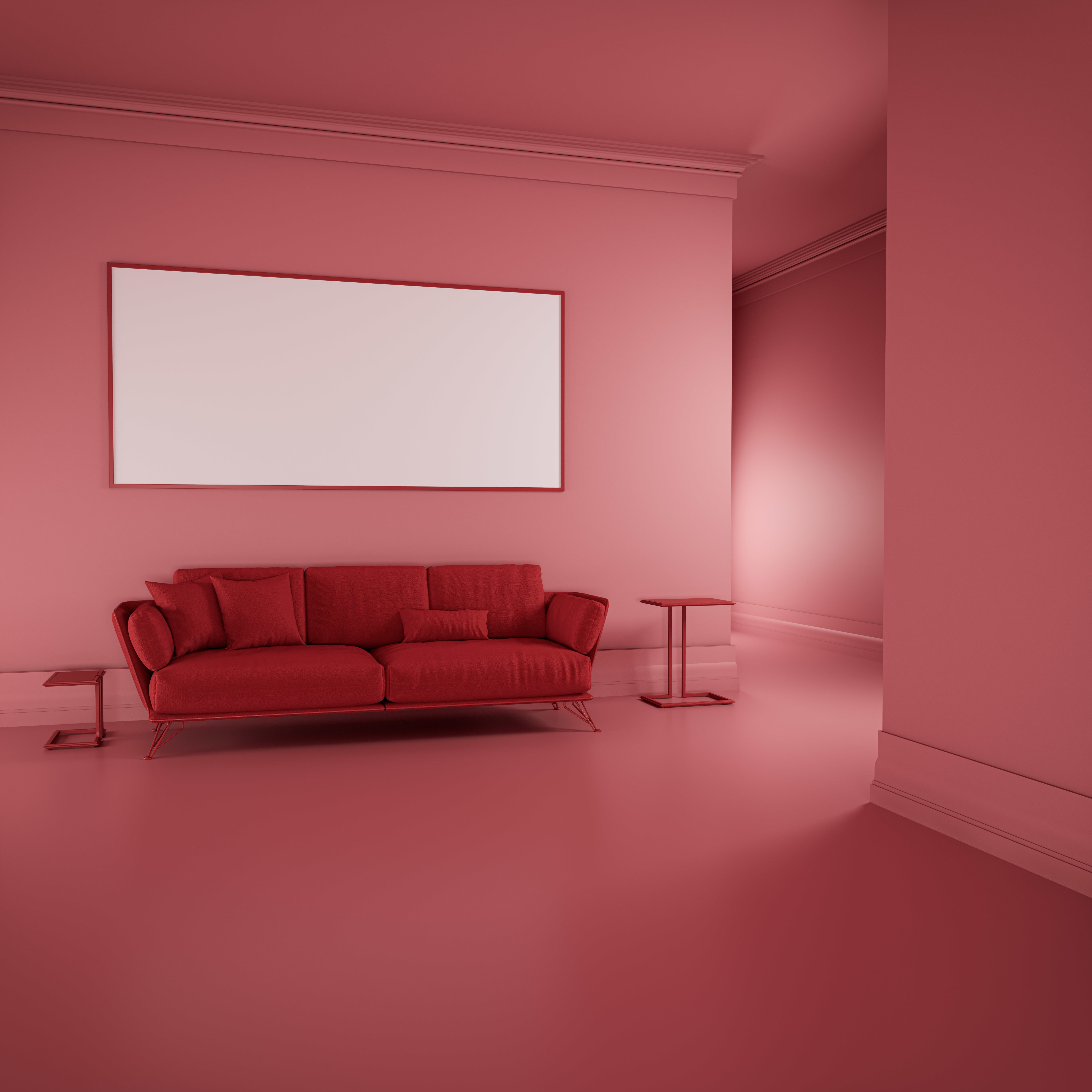 Six different rooms ready to be used in your projects 3D model_5
